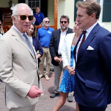 Hundreds Of School Children And Islanders Welcome The King To Bermuda
