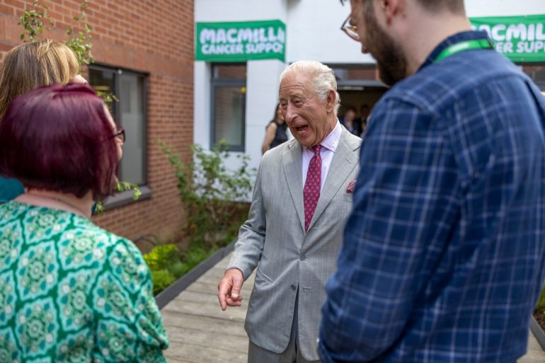 King Has Instant Bond With Cancer Patients During Visit To New Hospital Centre