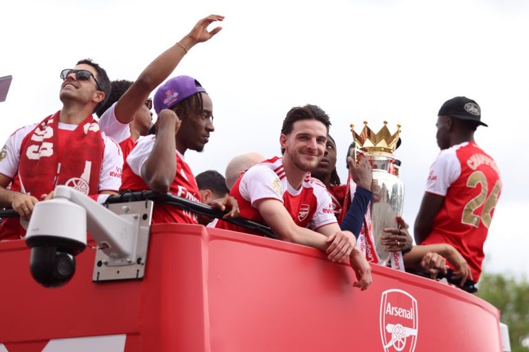 Declan Rice Vows Arsenal Will Be Coming Back For More During Bus Parade