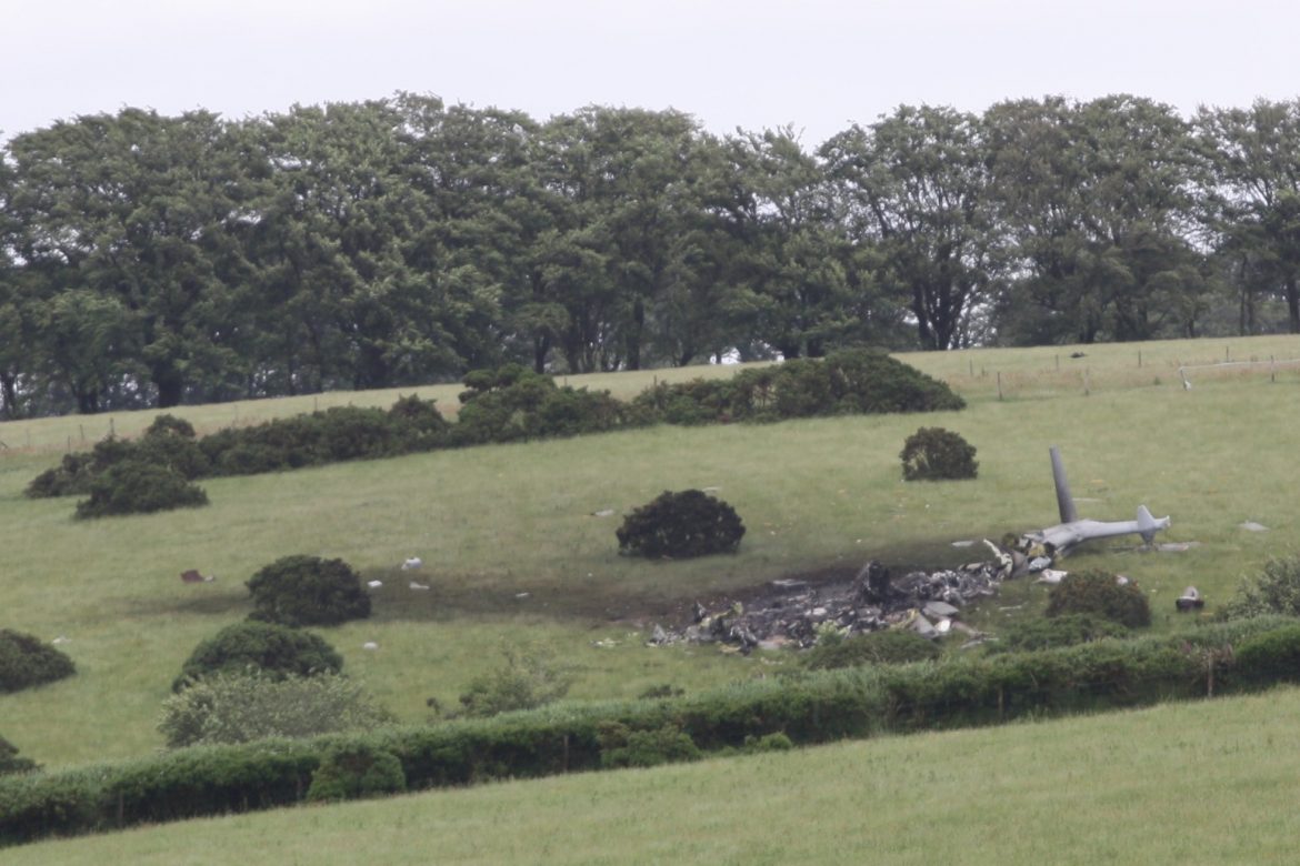 Royal Navy Helicopter Crashes Into Devon Field