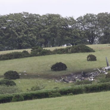 Royal Navy Helicopter Crashes Into Devon Field