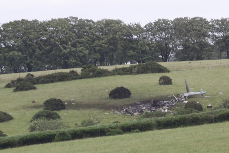 Royal Navy Helicopter Crashes Into Devon Field