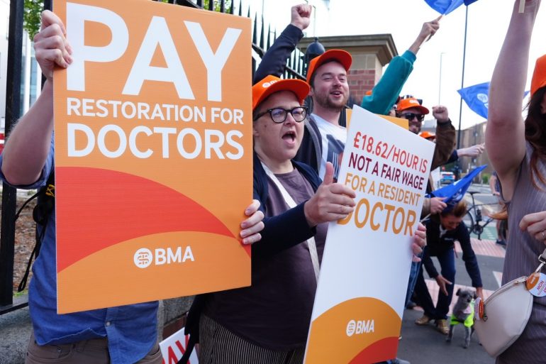 NHS Faces Triple Whammy During Resident Doctor Walkout