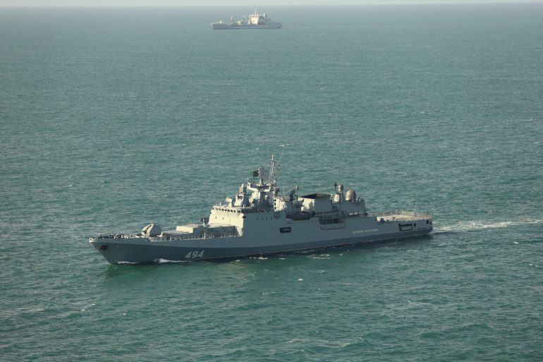 British Couple Say Russian Warship Firing Warning Shots Near Yacht Was Scary